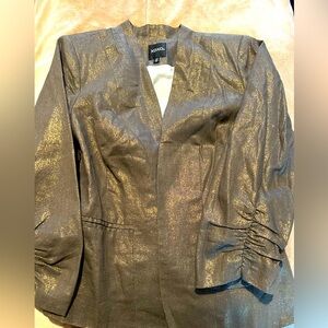 XOXO Lace Blazer brown .